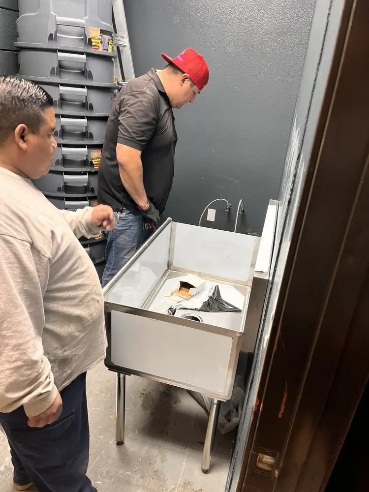 Commercial plumbing and sink installation in Framingham